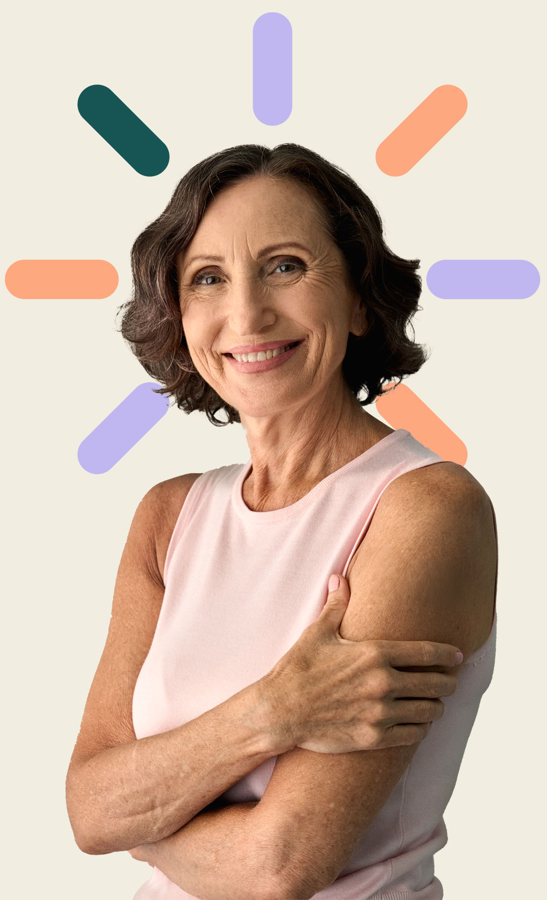 Middle Aged Woman Smiling